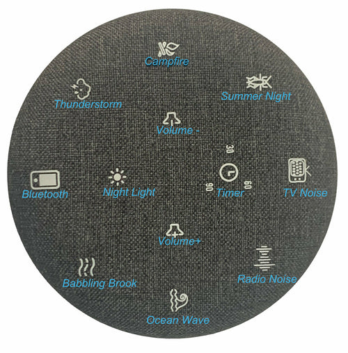 Multi  Sleep Sound RGB Lights Bluetooth Speaker